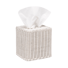 Kardia Rattan Bath Accessories - White - Our Boat House