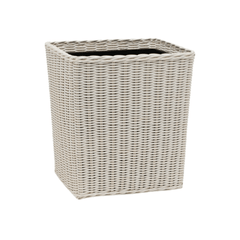 Kardia Rattan Bath Accessories - White - Our Boat House