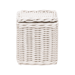 Kardia Rattan Bath Accessories - White - Our Boat House