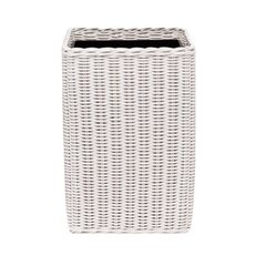 Kardia Rattan Bath Accessories - White - Our Boat House