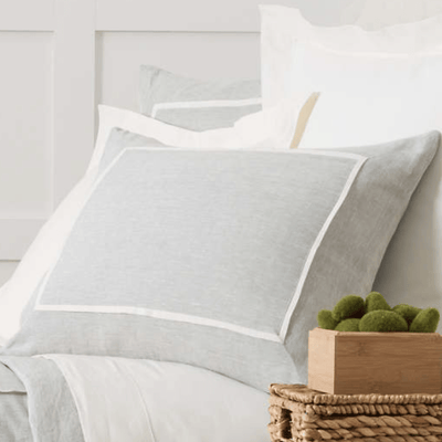 Keaton Linen Sham - Sky - Our Boat House