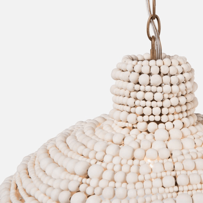 Kendall Wood Bead Pendant - Our Boat House
