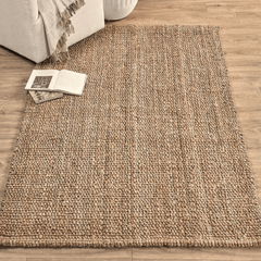 Knobby Loop Jute Rug - Natural - Our Boat House