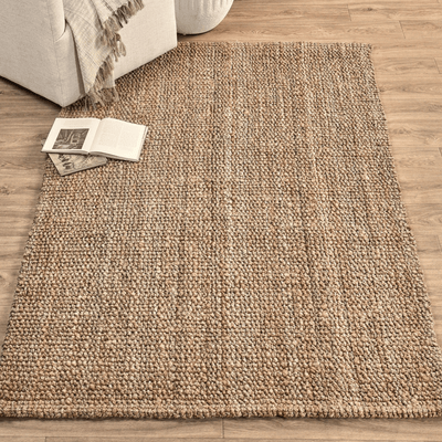 Knobby Loop Jute Rug - Natural - Our Boat House