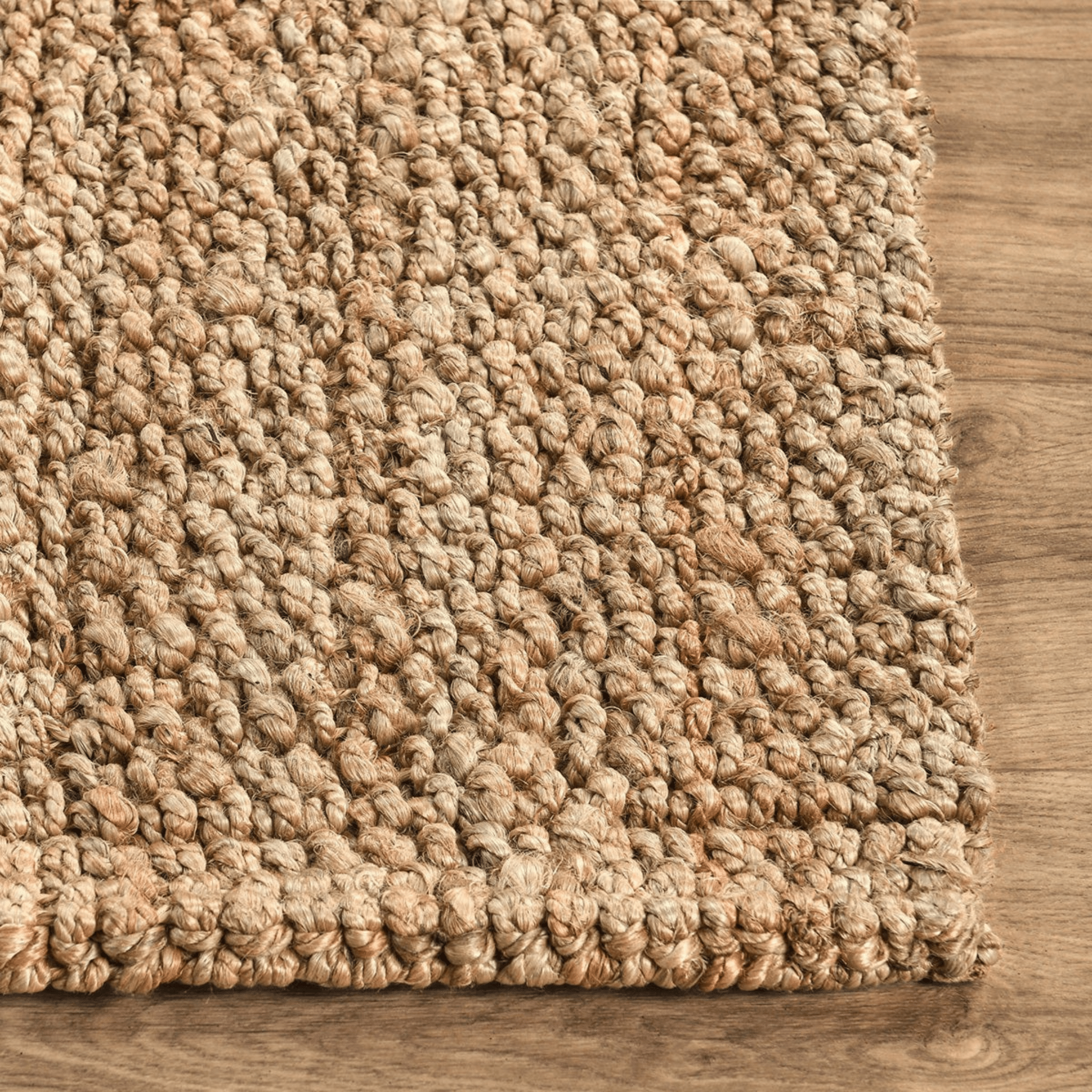 Knobby Loop Jute Rug - Natural - Our Boat House
