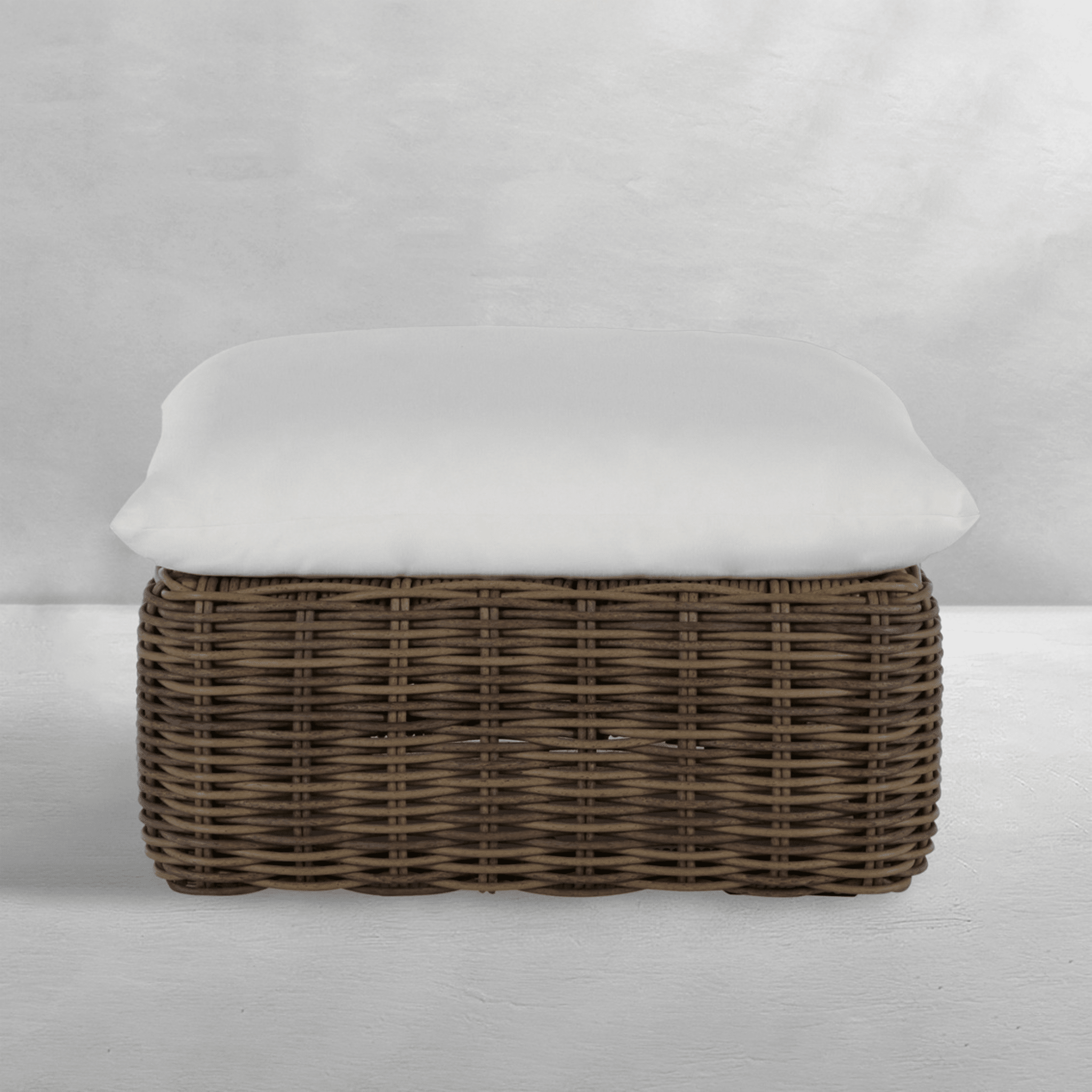 Kona Ottoman - Raffia - Our Boat House