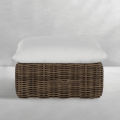 Kona Ottoman - Raffia - Our Boat House
