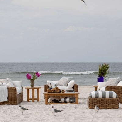 Kona Outdoor Wicker Chair - Raffia - Our Boat House