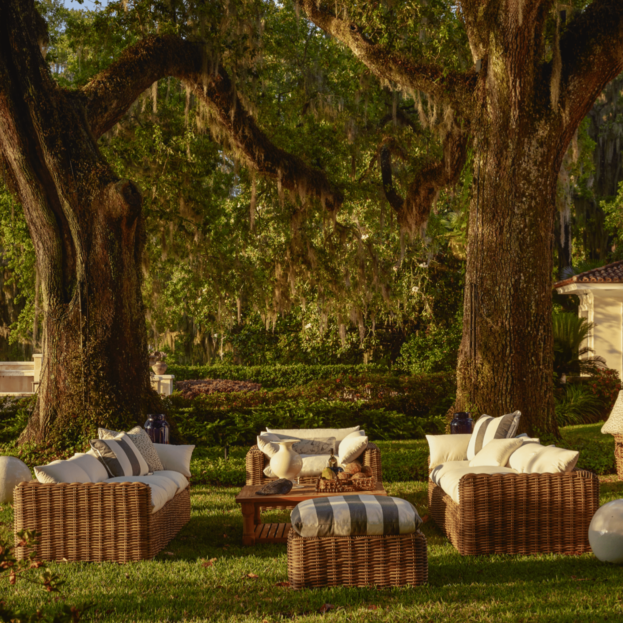Kona Outdoor Wicker Sofa - Raffia - Our Boat House