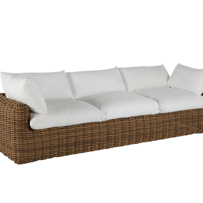 Kona Outdoor Wicker Sofa - Raffia - Our Boat House