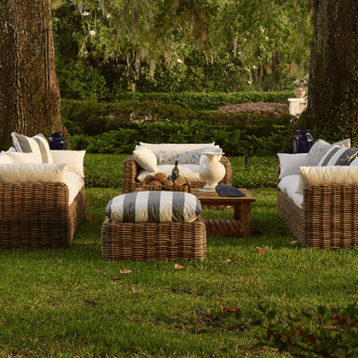 Kona Outdoor Wicker Sofa - Raffia - Our Boat House