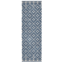 Kota Handwoven Wool Rug - Indigo - Our Boat House