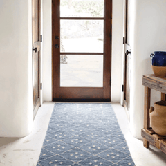 Kota Handwoven Wool Rug - Indigo - Our Boat House