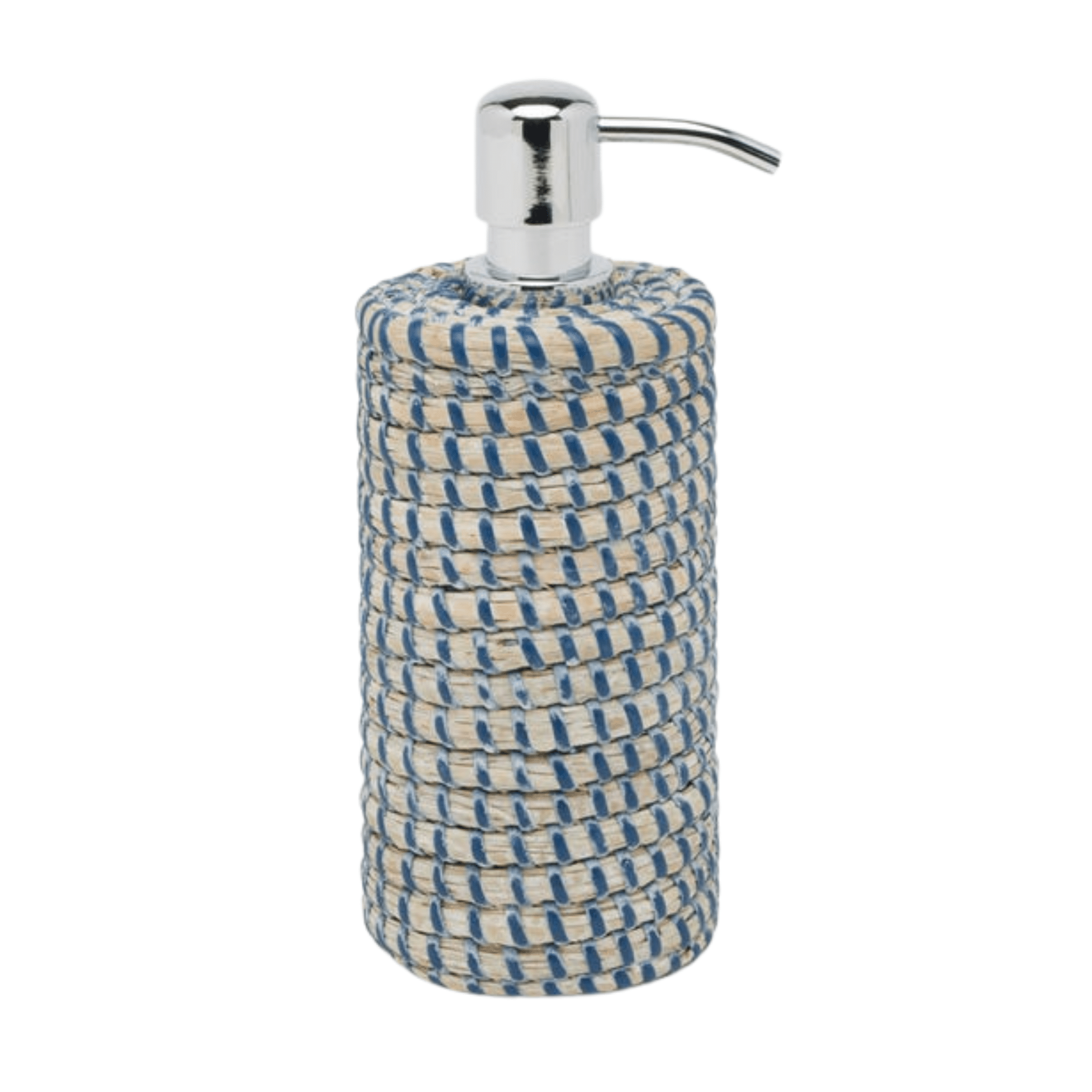 Kythira Bath Accessories - Whitewashed/Navy Seagrass - Our Boat House