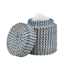 Kythira Bath Accessories - Whitewashed/Navy Seagrass - Our Boat House