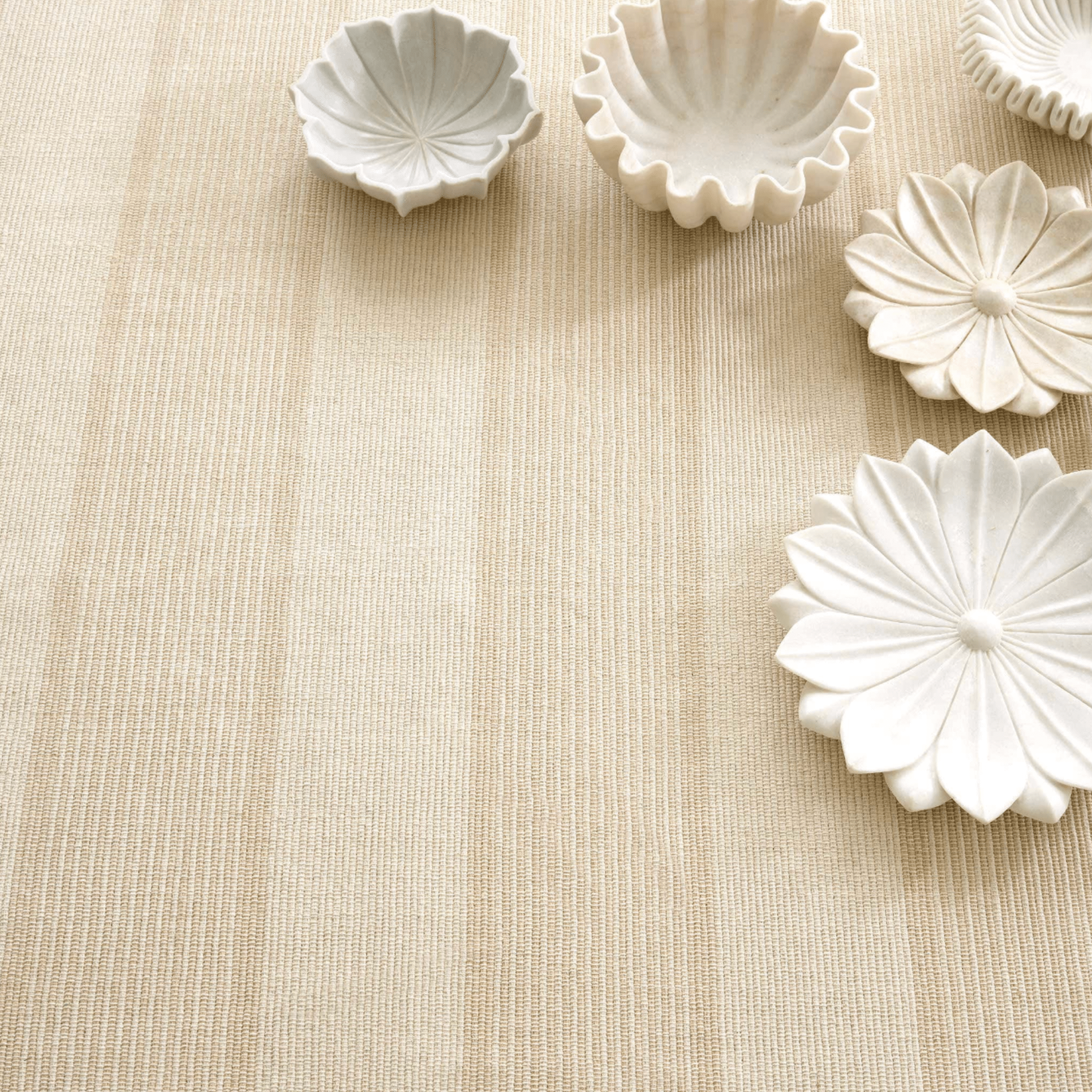 La Mirada Handwoven Cotton Rug - Wheat - Our Boat House