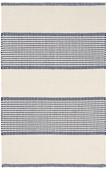 La Mirada Navy Cotton Rug - Our Boat House