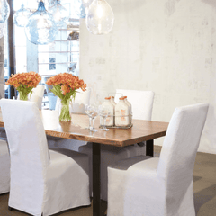 Laguna Beach Slipcovered Dining Chairs in Luna White - FLOOR SAMPLE / WAREHOUSE STOCK - Our Boat House