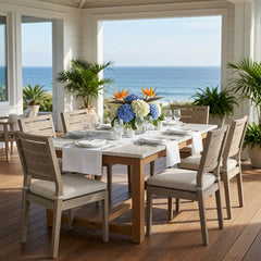 Laguna Dining Side Chair - Oyster Teak - Our Boat House