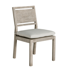 Laguna Dining Side Chair - Oyster Teak - Our Boat House