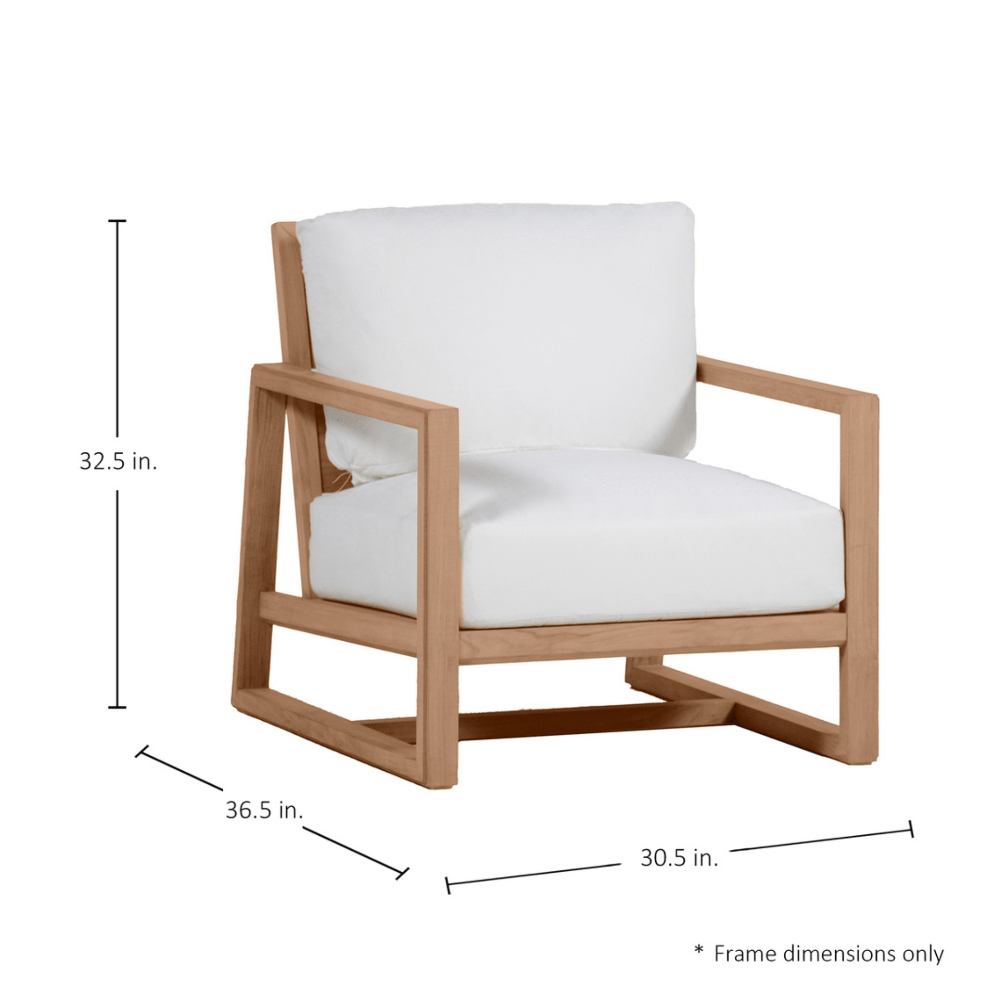 Laguna Lounge Chair - Natural Teak - Our Boat House