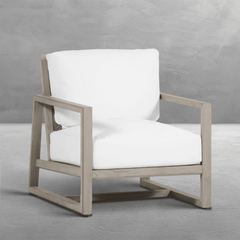 Laguna Lounge Chair - Oyster Teak - Our Boat House