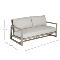 Laguna Loveseat - Oyster Teak - Our Boat House