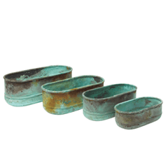 Lake Como Copper Planters - Set of Four - Our Boat House