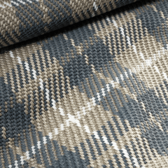 Lakeville Plaid Handwoven Indoor/Outdoor Rug - Charcoal - Our Boat House