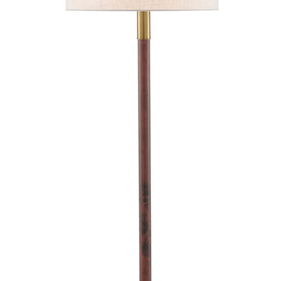 Lancaster Mahogany Floor Lamp - Our Boat House