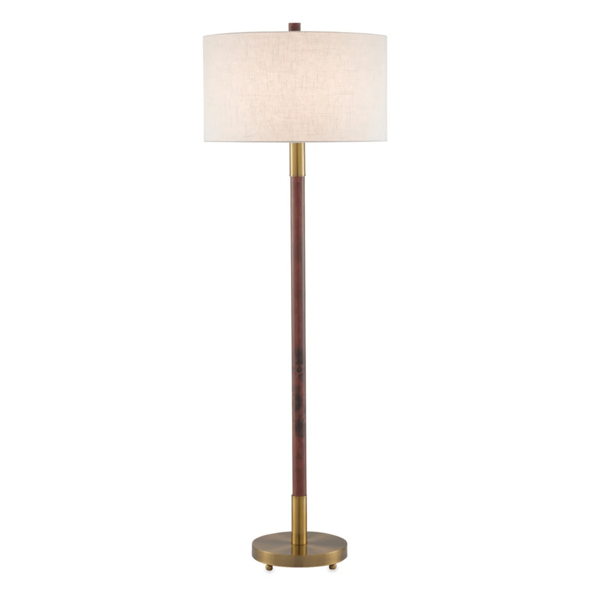Lancaster Mahogany Floor Lamp - Our Boat House