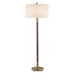 Lancaster Mahogany Floor Lamp - Our Boat House