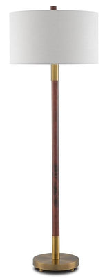 Lancaster Mahogany Floor Lamp - Our Boat House