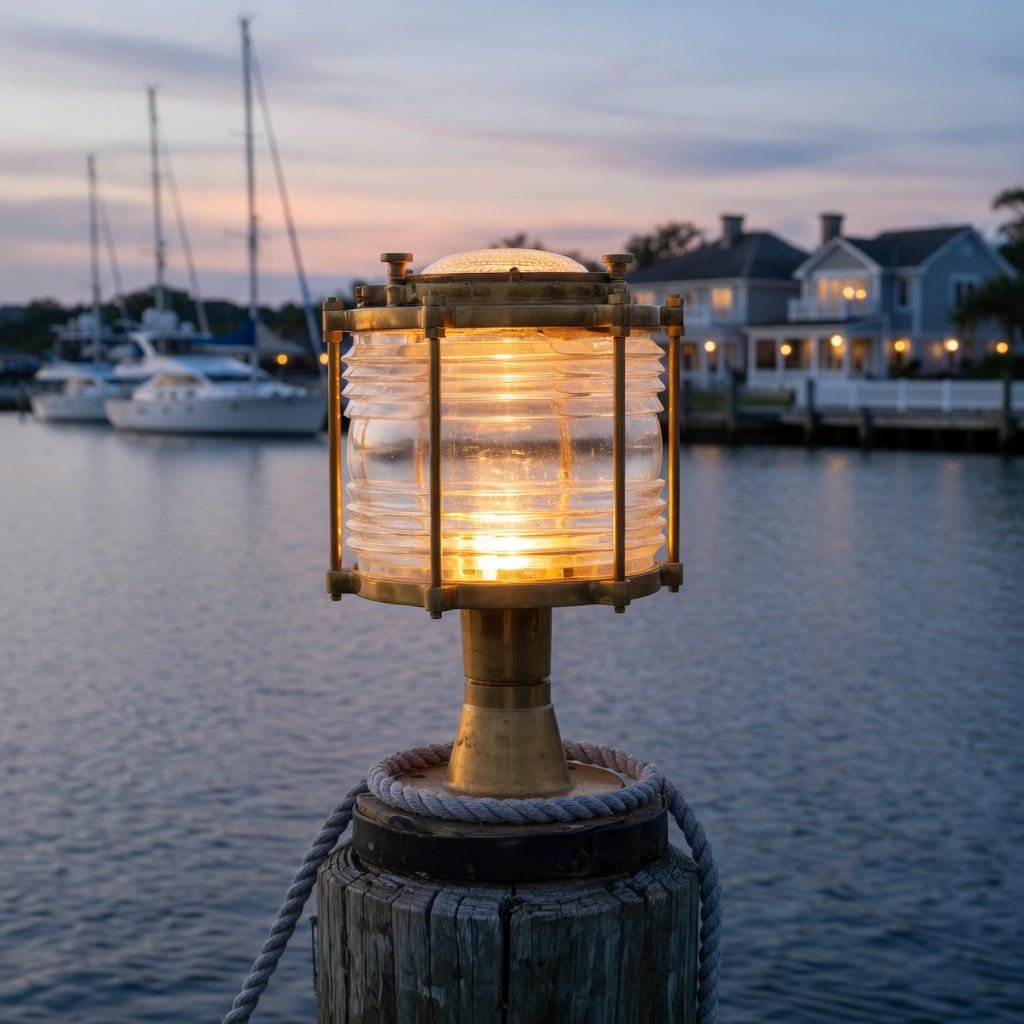 Large Nautical Masthead Piling Light - Our Boat House