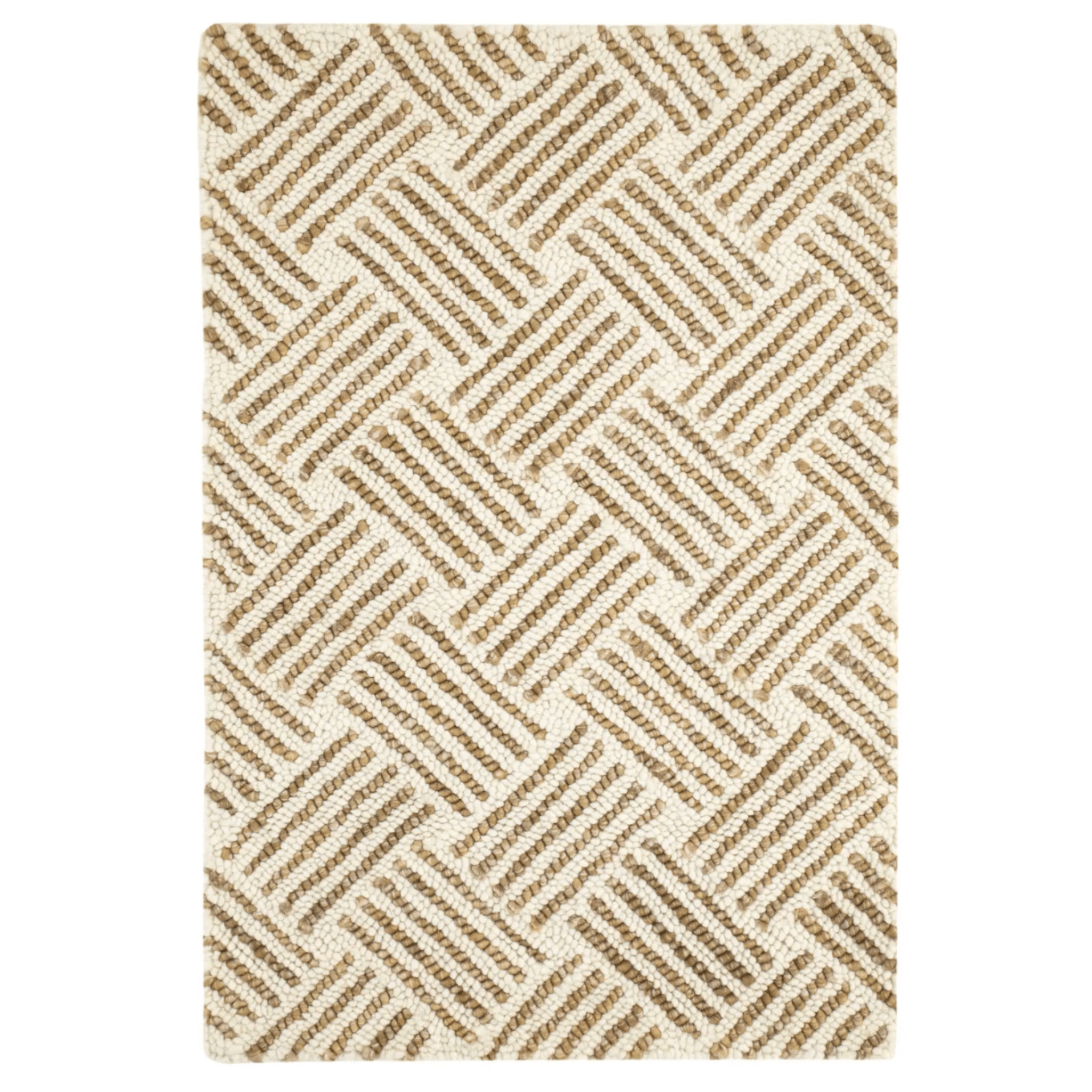 Layers Hand Hooked Wool Rug - Ochre - Our Boat House