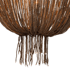 Le Carmen Coco Bead Chandelier - Dark Bronze - Our Boat House