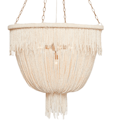 Le Carmen Coco Bead Chandelier - Gold - Our Boat House