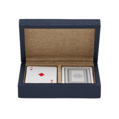 Lecco Dark Navy Card Box - Our Boat House