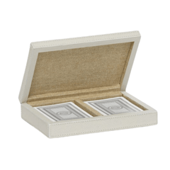 Lecco Light Gray Card Box - Our Boat House