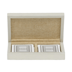 Lecco Light Gray Card Box - Our Boat House