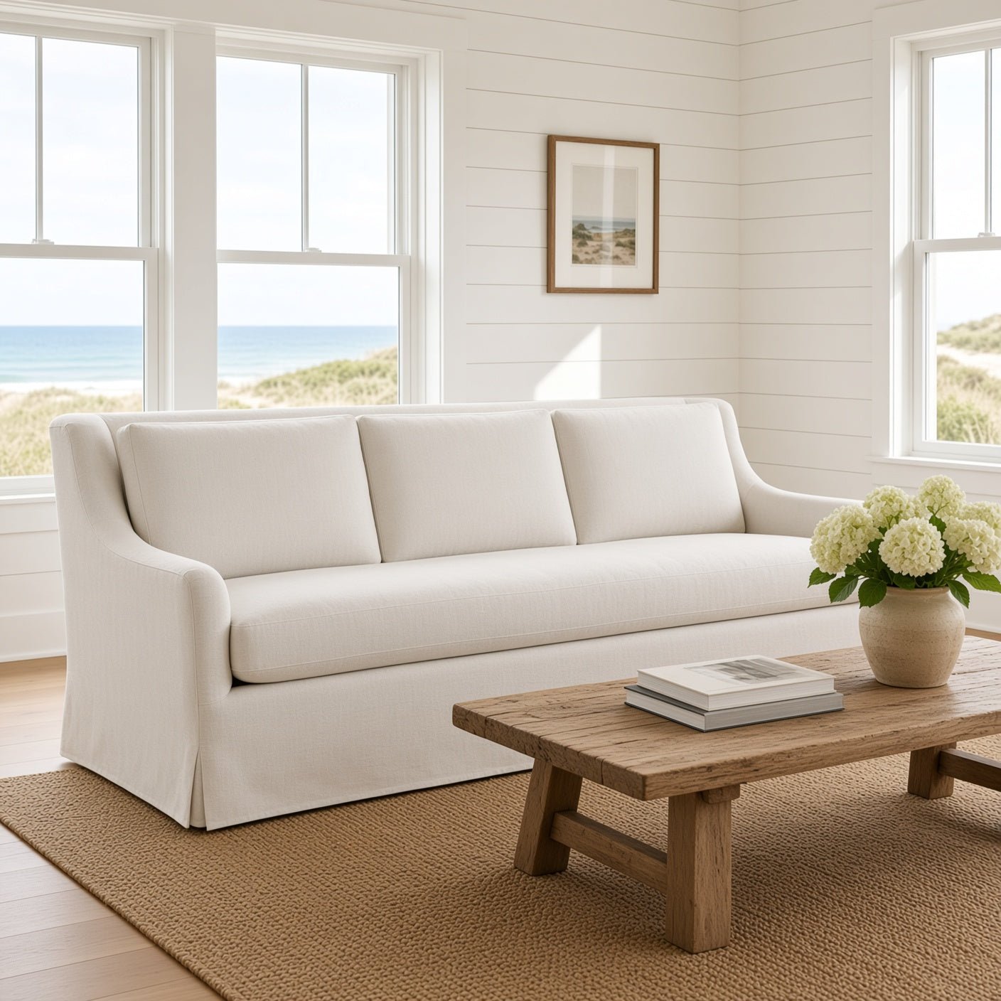 Leeward Isle Slipcovered Sofa - Our Boat House
