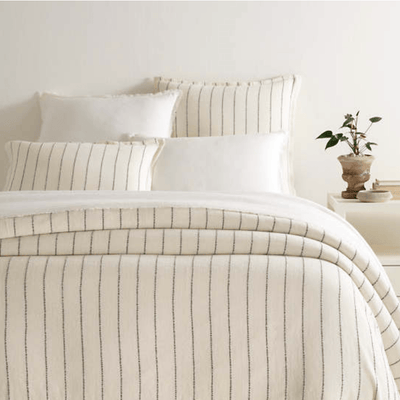 Leigh Linen Duvet Cover - Iron - Our Boat House