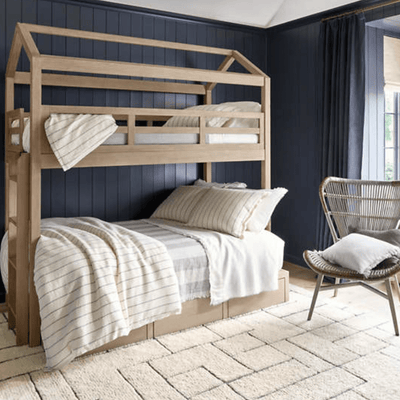 Leigh Linen Duvet Cover - Iron - Our Boat House