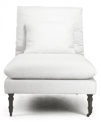 Lena Upholstered Chaise - Our Boat House