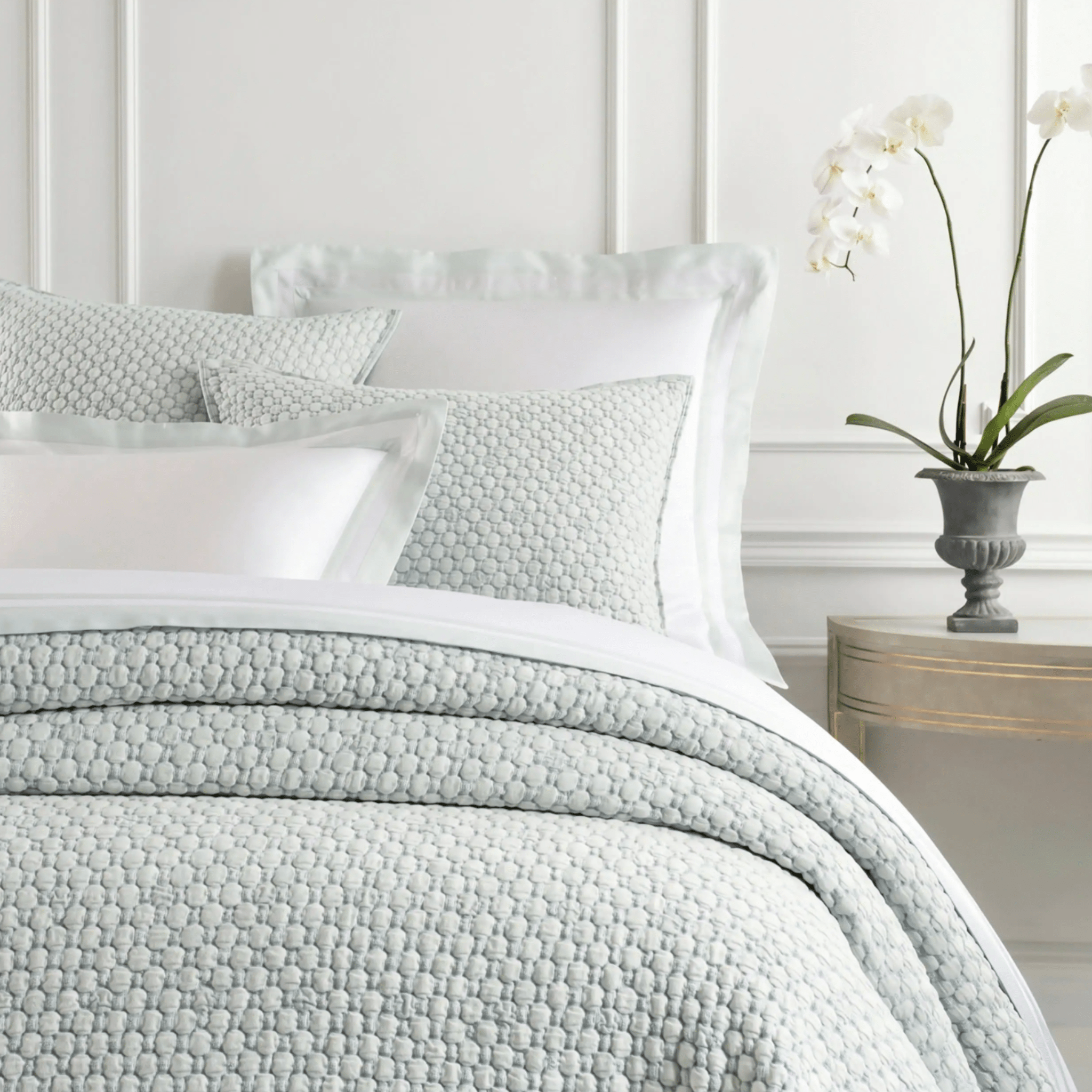 Lodi Matelasse Coverlet - Sky - Our Boat House