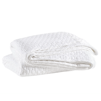 Lodi White Matelasse Coverlet - Our Boat House