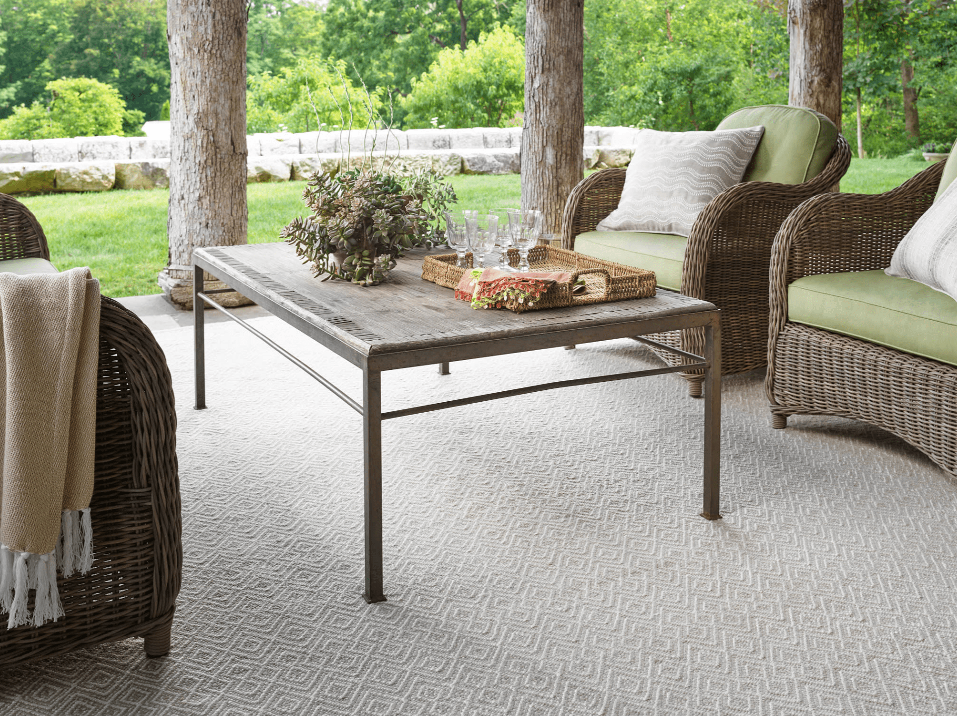 Logan Cotton Throw - Sand - Our Boat House