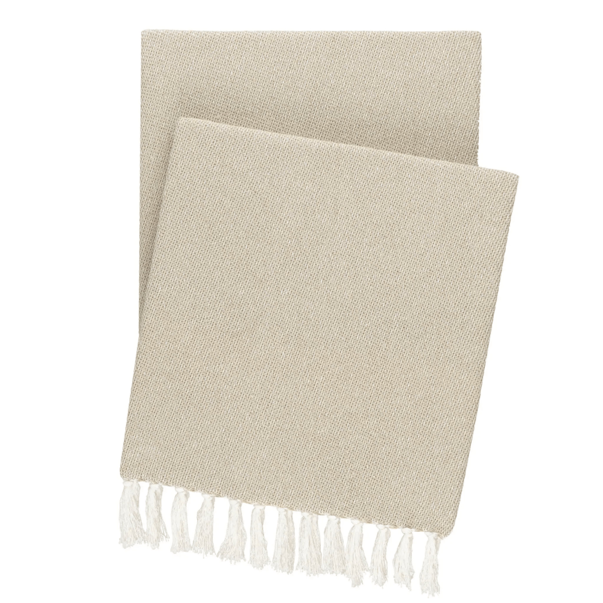 Logan Cotton Throw - Sand - coastal inspired home furnishing