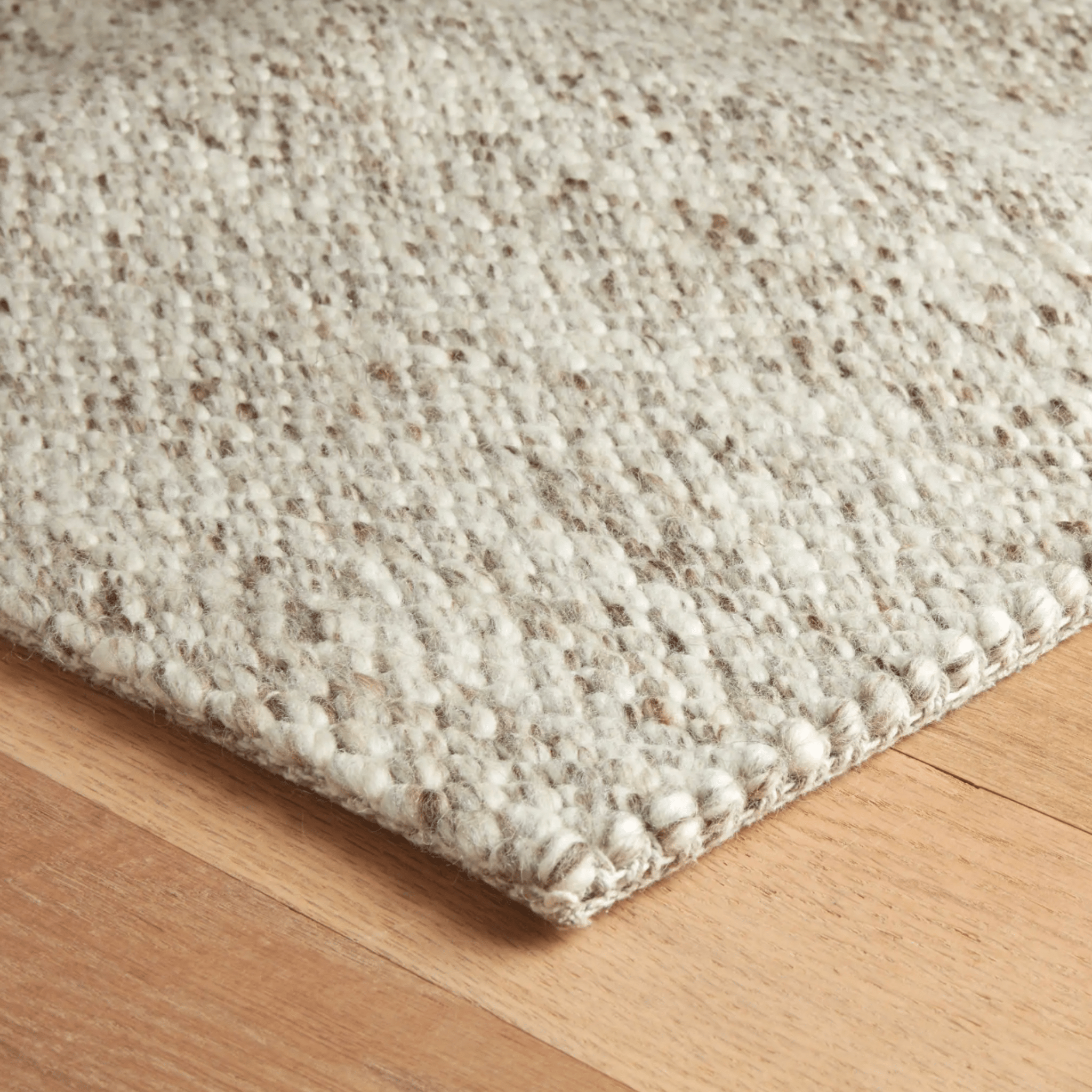 Loggia Handwoven Wool Rug - Natural - Our Boat House