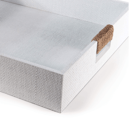 Logia Square Tray Large - White - Our Boat House